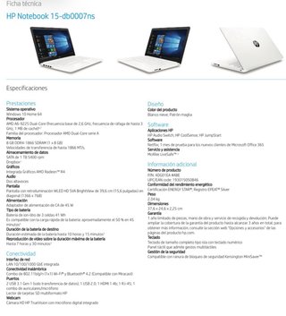 Portátil HP 15-db