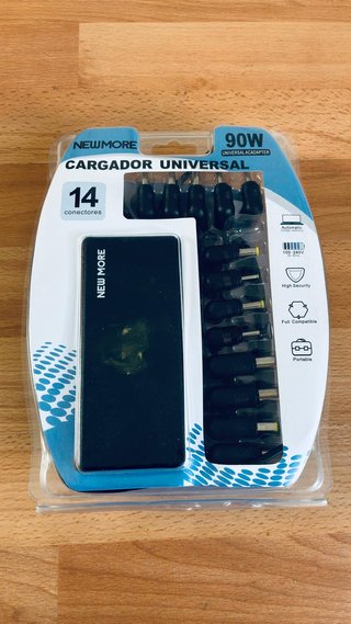 Cargador universal portátil 90W + 14 conectores