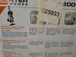 Combo aspiradora, lijadora y mascarillas