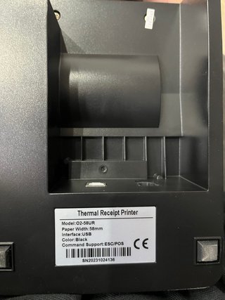 Ordenador TPV HP con teclado e impresora