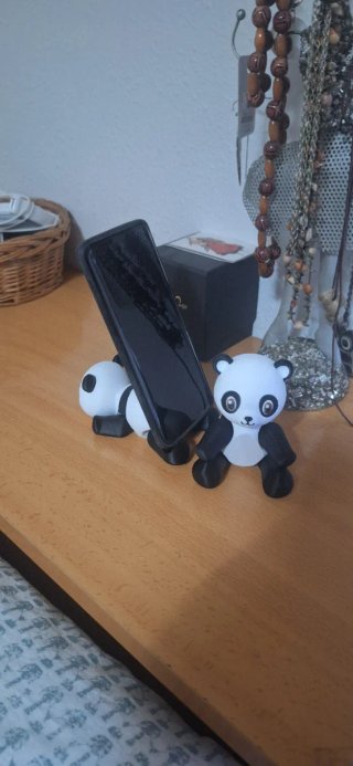 Soporte de Móvil Oso Panda 3D