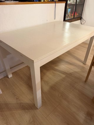 Mesa extensible IKEA blanca