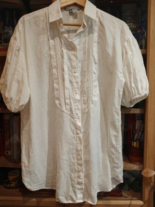Blusa Zara T-M blanca oversize