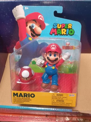 Muñeco Super Mario con Super Champiñón