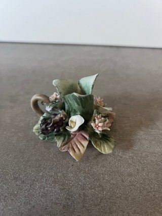 Mini candeliere ceramica dipinta a mano