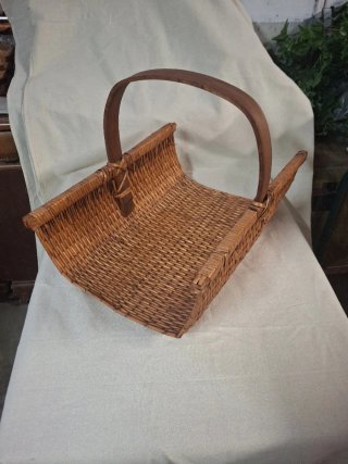 Cesta de Mimbre para Leña o Revistas