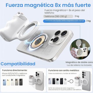 Empuñadura magnética móvil con control remoto