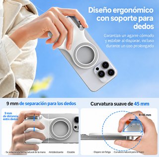 Empuñadura magnética móvil con control remoto