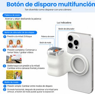 Empuñadura magnética móvil con control remoto