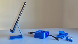 Kit Acessórios Telemóvel Azul 9,00o kit com 4
