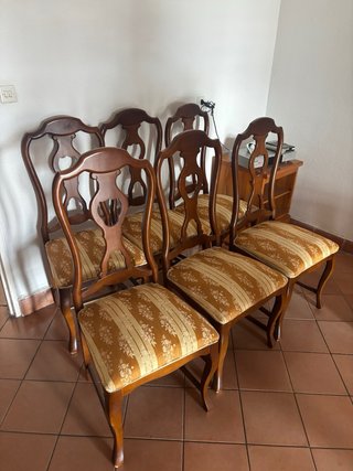 Sillas de comedor vintage madera (6)
