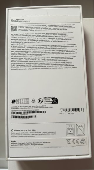 iPhone 16 Pro Max 256Gb