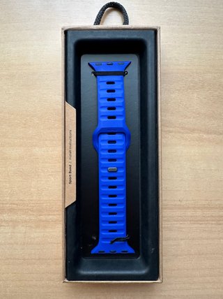 Apple Watch X Nomad 45mm. The Verge Blurple Band