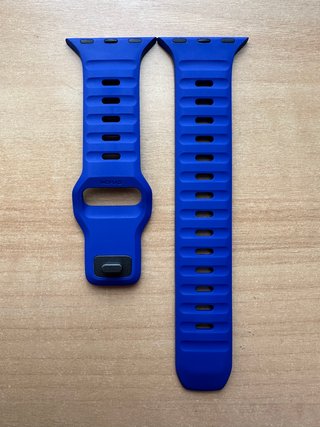 Apple Watch X Nomad 45mm. The Verge Blurple Band