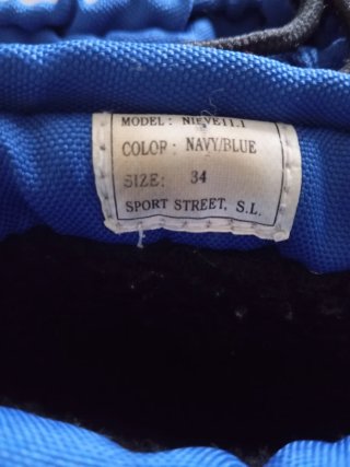 Botas de Nieve Azules Talla 34