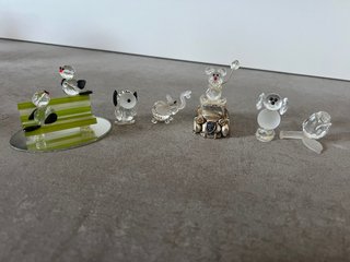 Mini statuette in cristallo da collezione