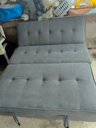 Sofá Cama Gris 2 Plazas