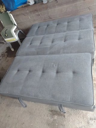 Sofá Cama Gris 2 Plazas