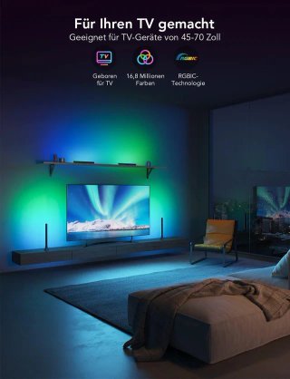 Barras LED Govee RGBIC TV 2 Unidades