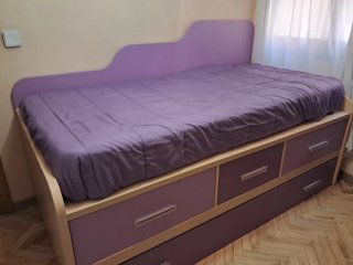 Cama nido juvenil con cajones