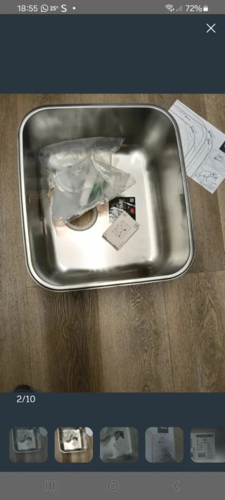 Fregadero Teka de un seno