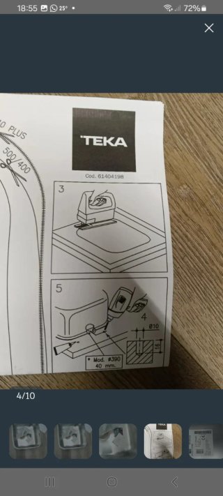Fregadero Teka de un seno