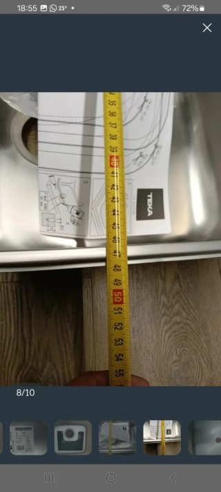 Fregadero Teka de un seno