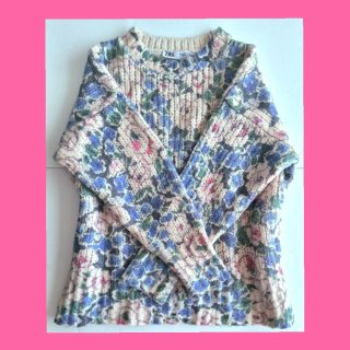 Jersey ZARA oversize estampado floral talla S