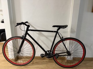 Bicicleta Fixie B-Pro Negra y Roja