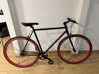 Bicicleta Fixie B-Pro Negra y Roja