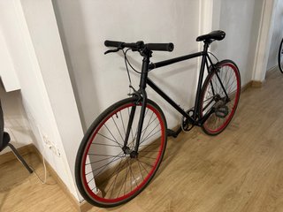 Bicicleta Fixie B-Pro Negra y Roja