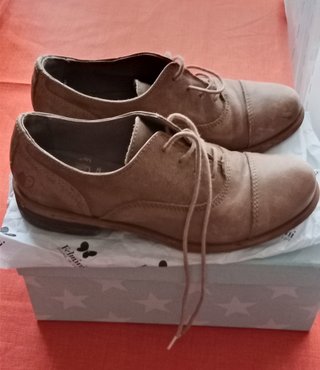 Zapatos de piel Felmini mujer beige
