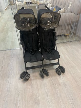 Carrito Doble Maclaren Negro