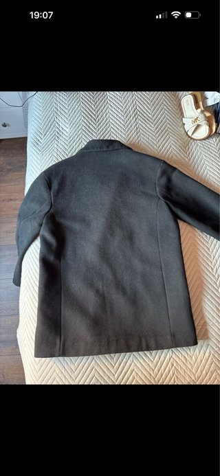 Chaquetón 3/4 Zara Negro Oversize