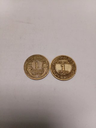 Monedas antiguas francesas 1 Franco 1940