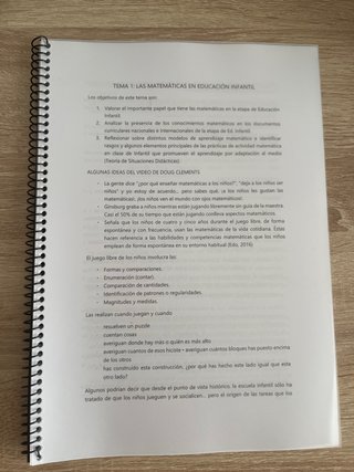 UNIZAR: MATEMÁTICAS EN EDUCACIÓN INFANTIL