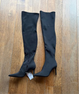 Botas Altas Stradivarius Negras Talla 38