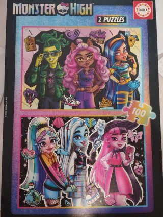 Set de 2 Puzzles Monster High (100 piezas)