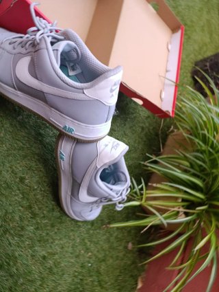 Nike Air Force 1 (Originales) Talla 45 Gris/Blanco