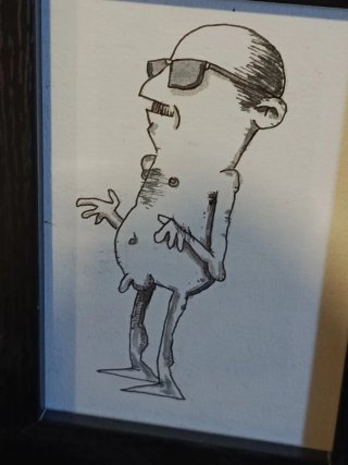 Dibujos originales enmarcados Franco Hitler