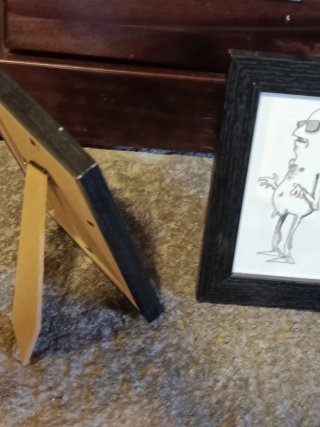 Dibujos originales enmarcados Franco Hitler