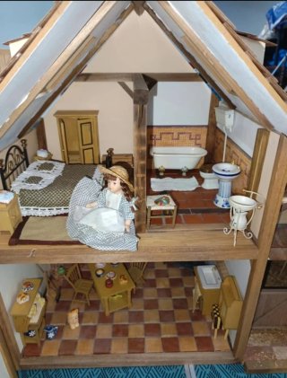 Casa Muñecas Escala 1:12 Artesanal