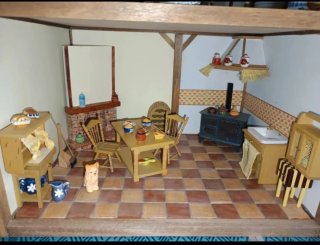 Casa Muñecas Escala 1:12 Artesanal