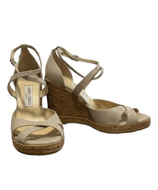 Sandalias cuña Jimmy Choo beige