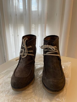 Botines de Piel Gris Gadea