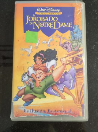 El Jorobado de Notre Dame VHS Disney Español