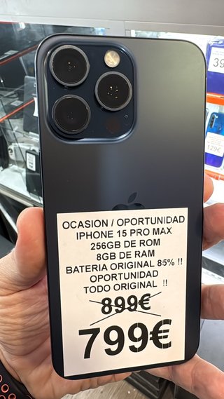iPhone 15 Pro Max 256GB Azul - Oportunidad