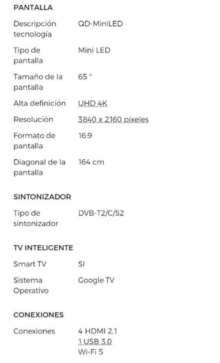 TV TCL 65 Mini LED 65C805