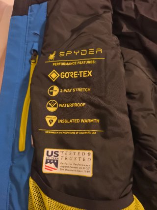 Chaqueta de esquí Spyder gore tex