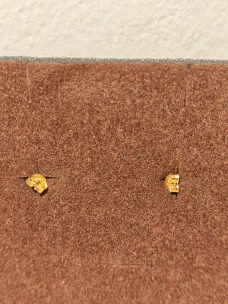Pendientes Oro 9k Plata Circonita Roja